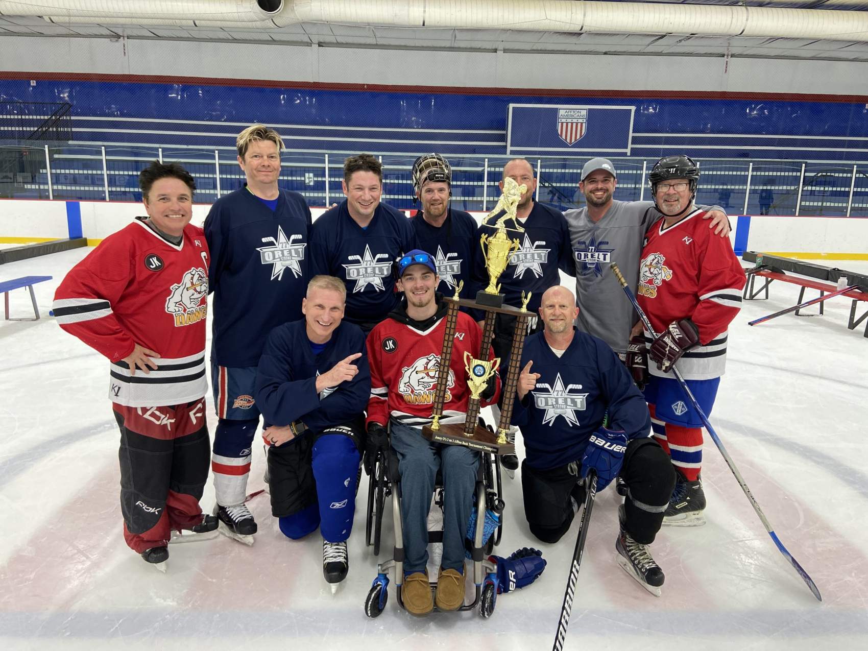 Jonny O Crew with Trophy