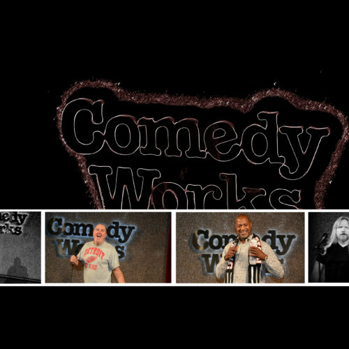 comedy works banner for stand up for dawg nation event