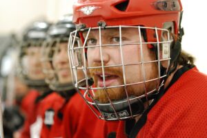 Danny Packard on the bench