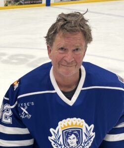 Brian Peoples in hockey jersey
