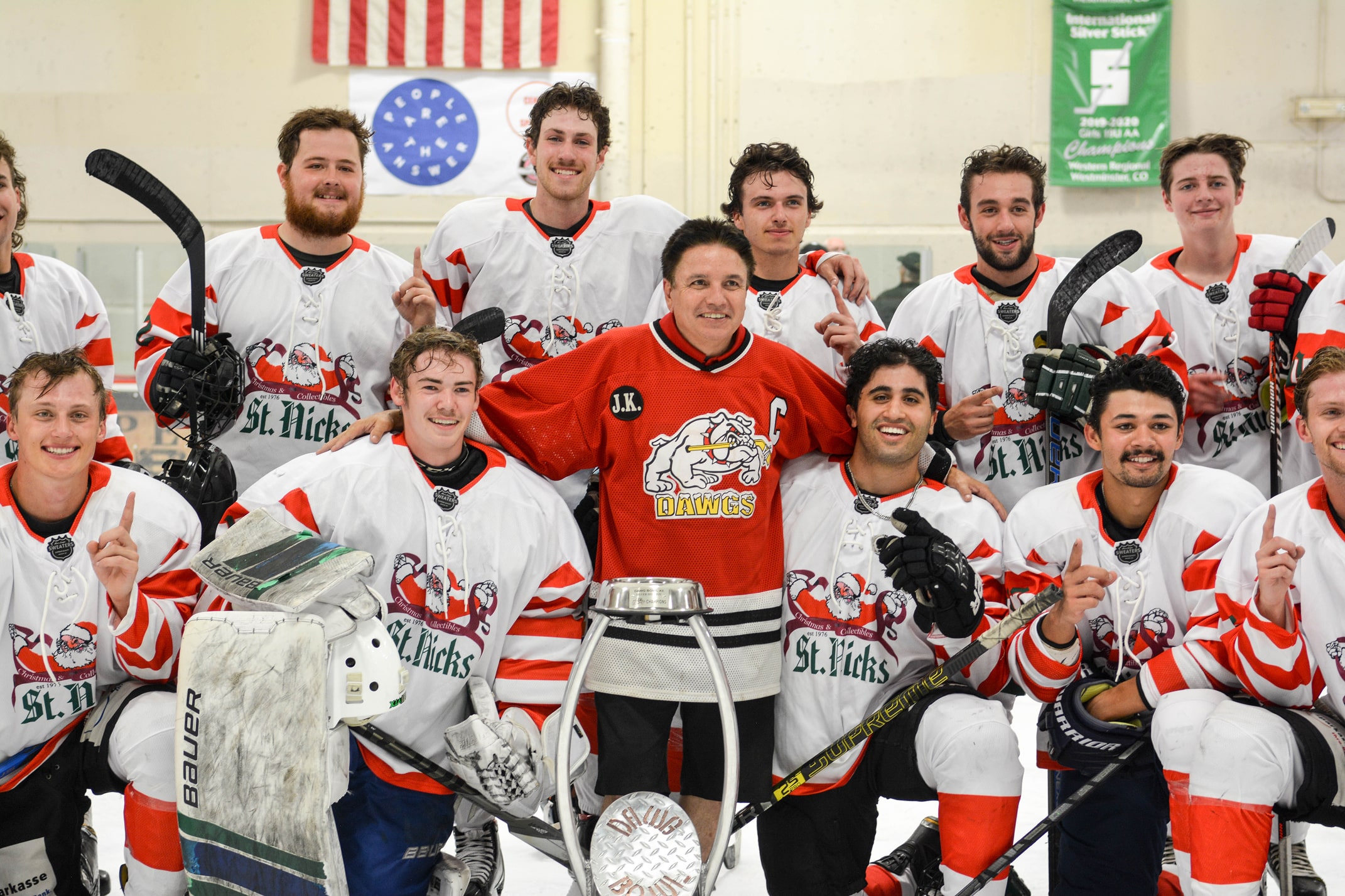 marty and hockey team dawg nation